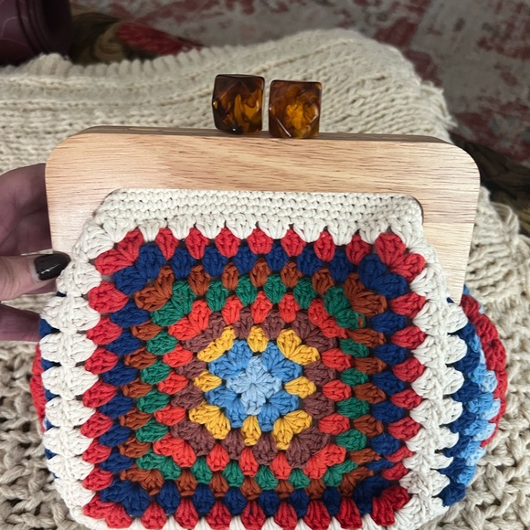 Colorful Crochet Women's Bag - Picture 2 of 3